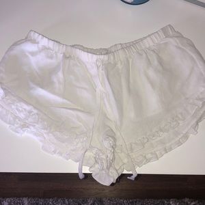 Cotton candy LA white shorts